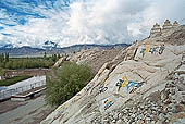Ladakh - Graved stone close to Shey palace